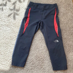 North Face Flight Series Gray Highlighter Pink Capris Athletic Attire Athleisure